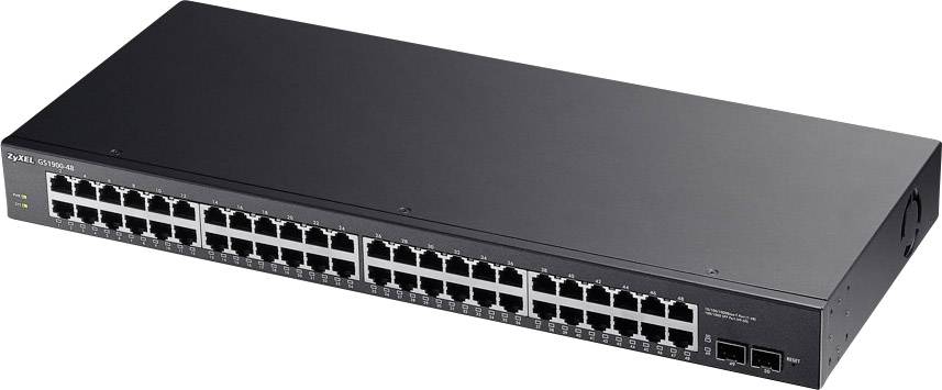 ZyXEL GS1900-48-EU0101F 19" ZyXEL 48x GE GS1900-48 SNMP Switch réseau 19" 48 ports-0
