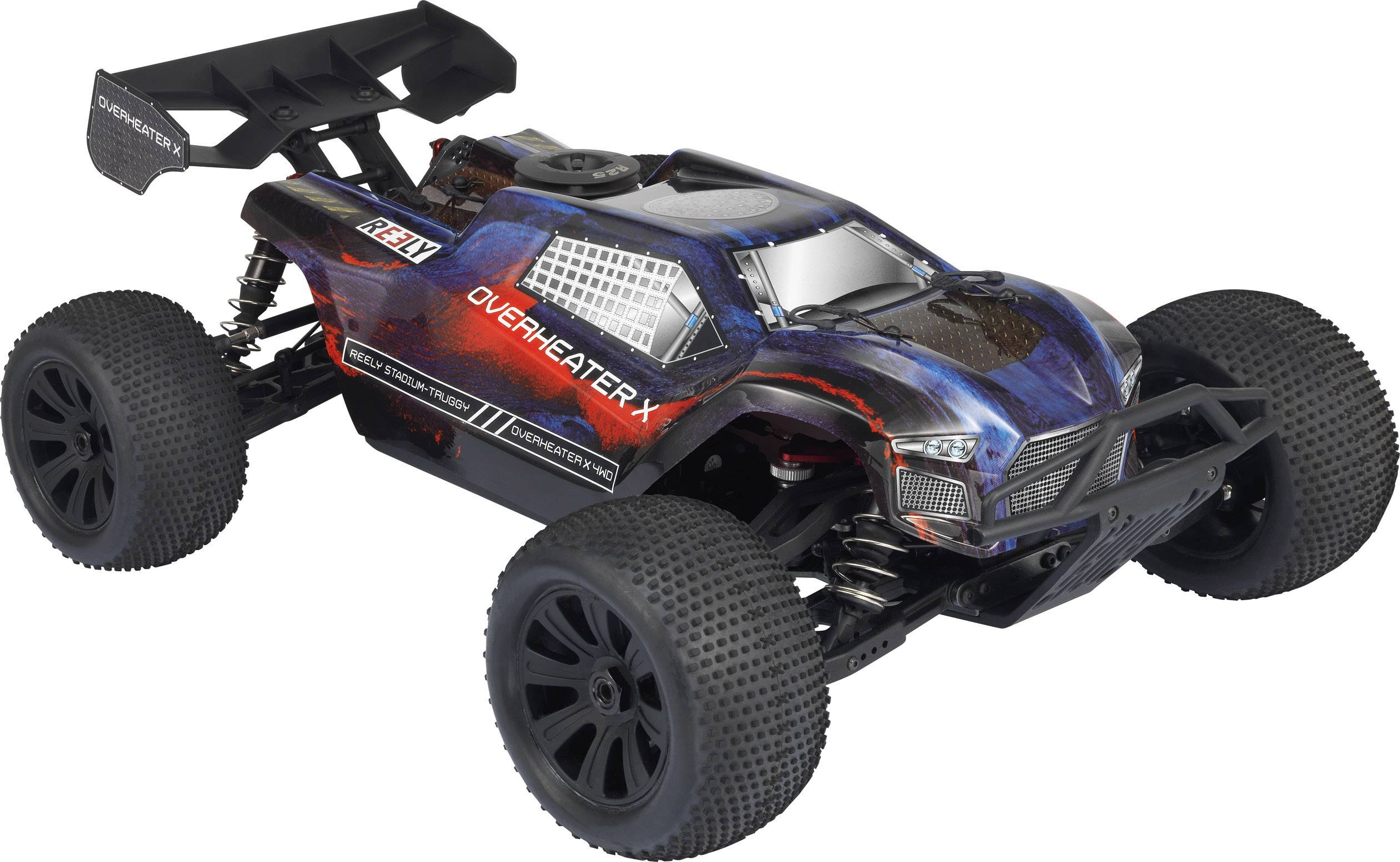 Truggy 1:8 nitro Reely Overheater 1592466 Auto RC 4 roues motrices (4WD ...