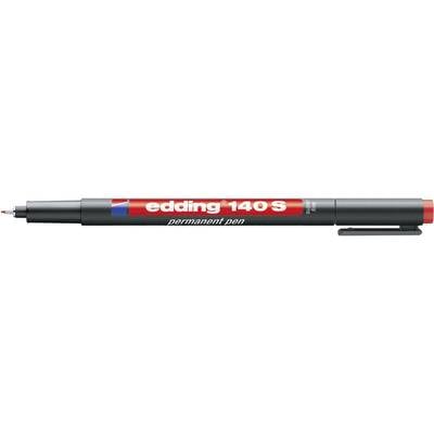 Edding Feutre pour transparent 140 S permanent pen super fine 4-140002 rouge
