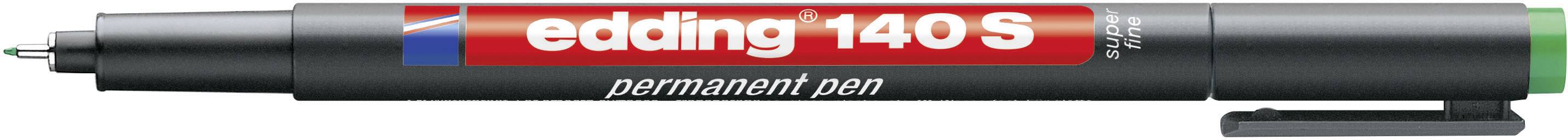 Edding Feutre pour transparent 140 S permanent pen super fine 4-140004 vert-0