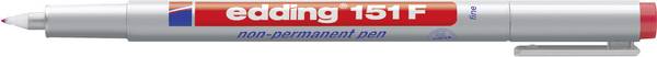 Edding Feutre pour transparent 151 F non-permanent pen 4-151002 rouge