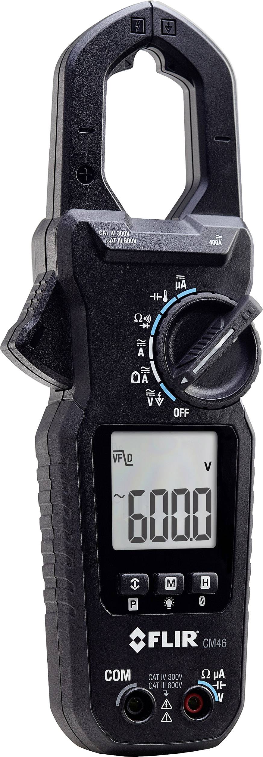 FLIR CM46 Pince ampèremétrique numérique CAT IV 300 V, CAT III 600 V Affichage (nombre de points): 6000-1