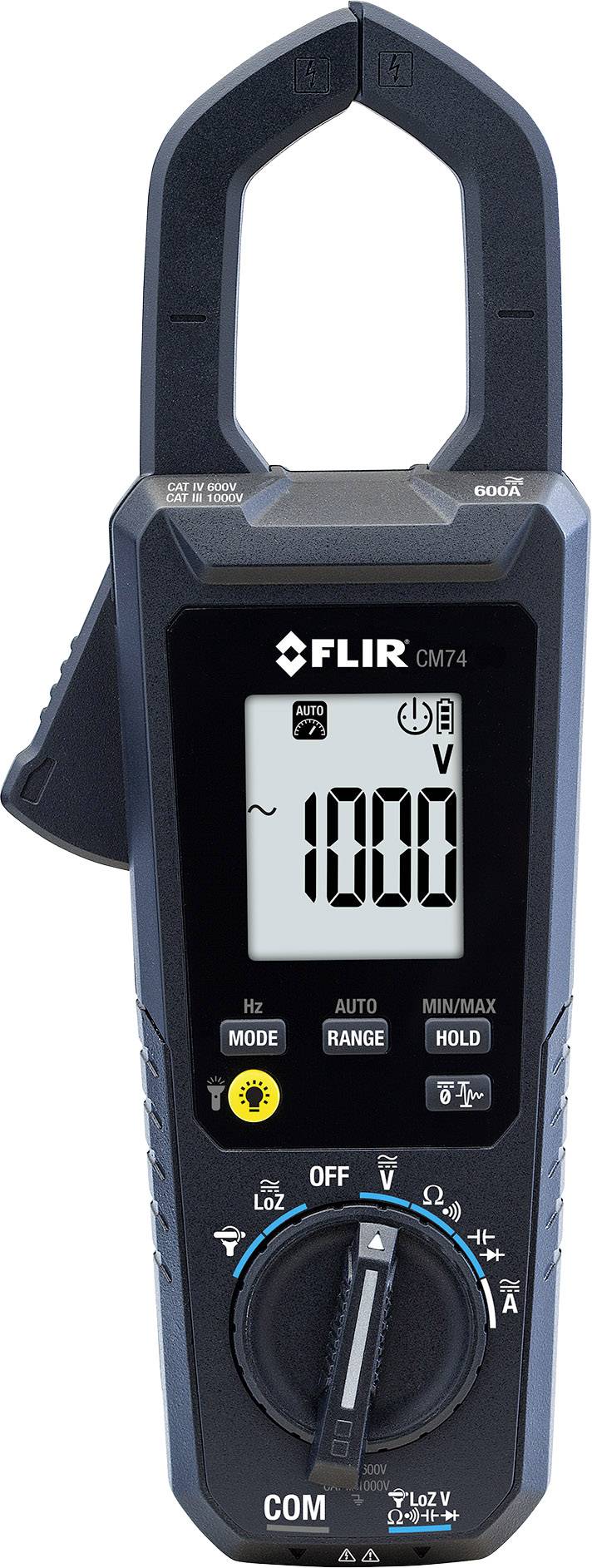 FLIR CM74 Pince ampèremétrique numérique CAT IV 600 V, CAT III 1000 V Affichage (nombre de points): 6000-1