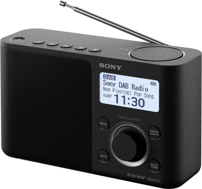 Sony XDR-S61D Radio portative DAB+, FM AUX noir-2
