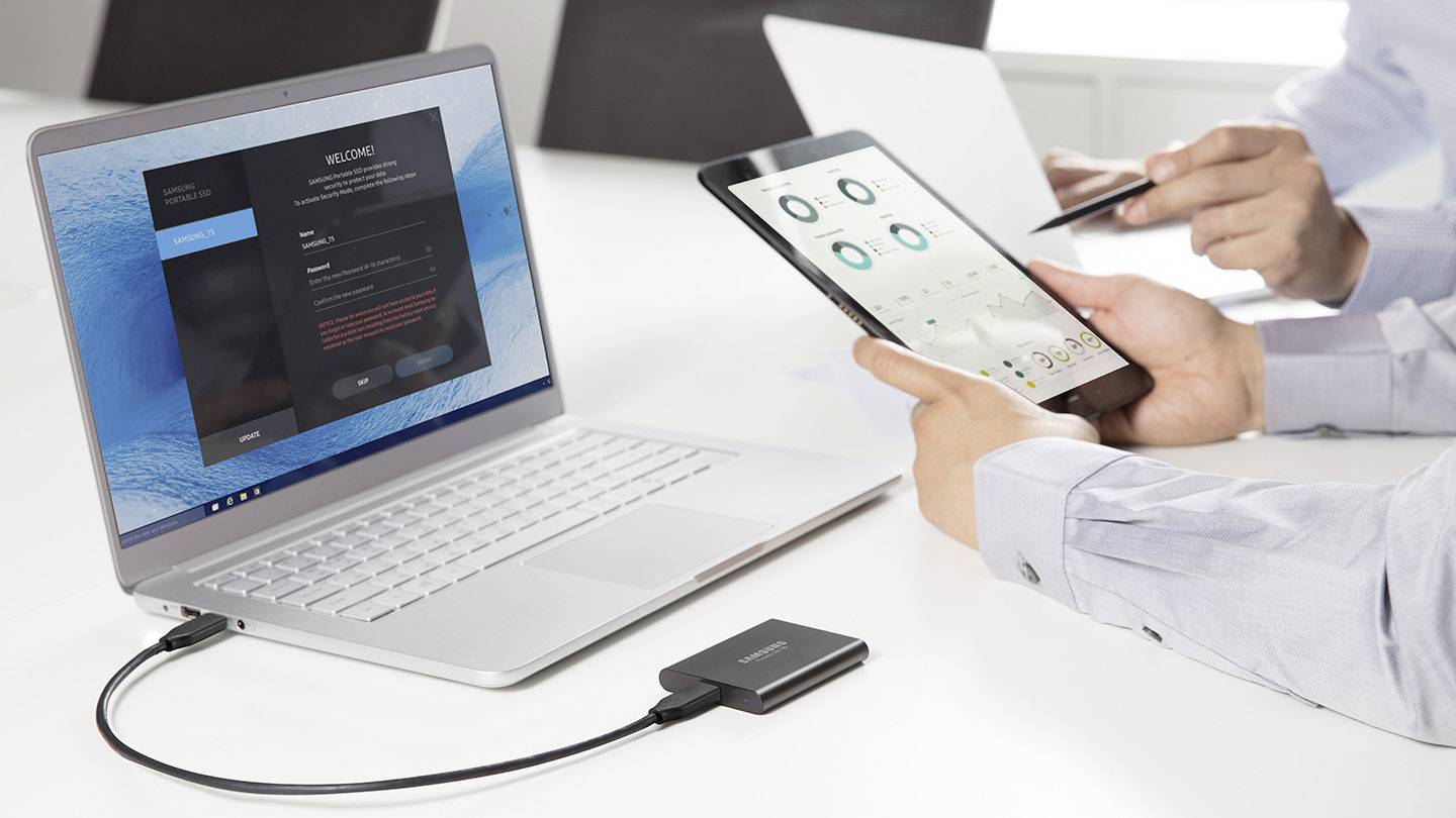 Disque dur externe SSD Samsung Portable T5 2 TB noir profond USB 3.1 (2è gén.)-4