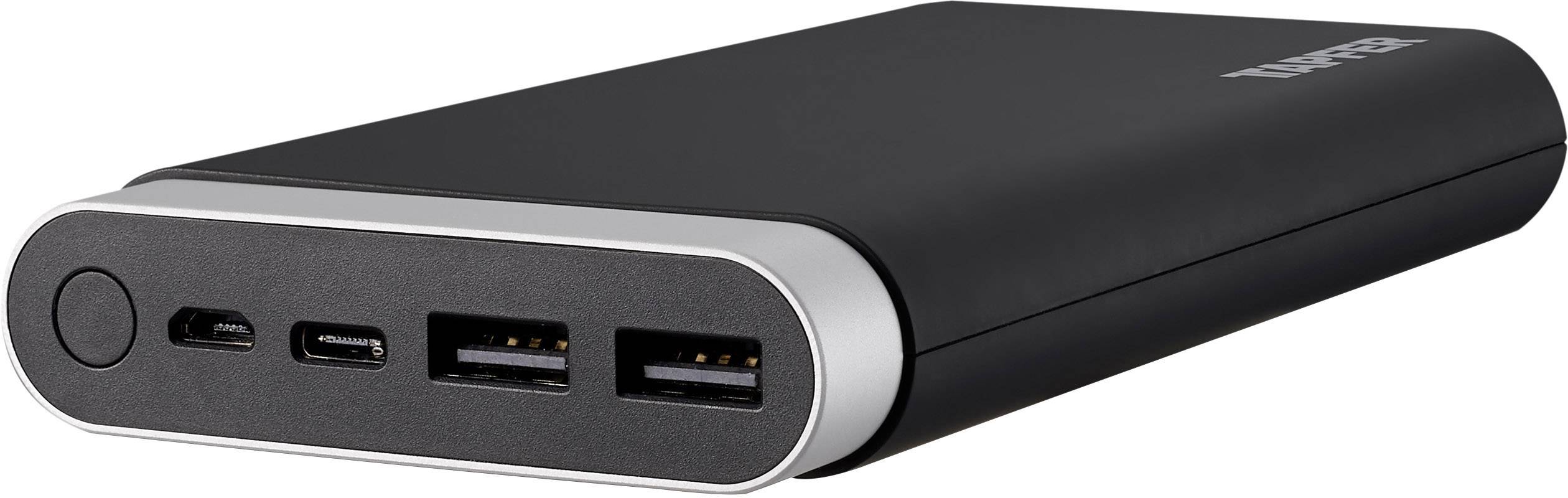 Tapfer TCP-20100 Powerbank (batterie supplémentaire) 20100 mAh Li-Ion noir, argent-10