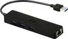 Adaptateur réseau i-tec i-Tec USB 3.0 Slim HUB 3 Port + Gigabit Ethernet Adapter USB 3.1 (Gen 1)