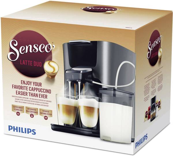 Machine à café à dosette SENSEO® HD6574/50 Latte Duo Plus