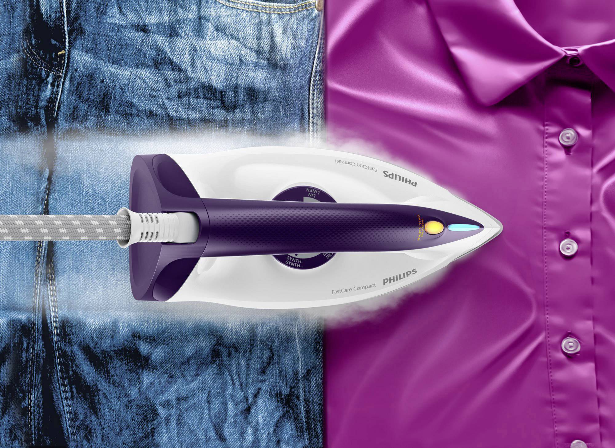 Centrale vapeur Philips FastCare Compact GC6704/30 2400 W blanc, vin ...