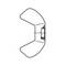 Diagramme d'un ensemble de lentilles, composé de deux éléments concaves, conçu pour focaliser ou disperser la lumière.