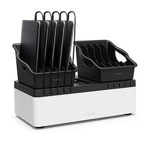 Belkin Store&Charge Go Bundle Station de charge USB Alimentation femelle, USB noir, blanc pour prise murale-5