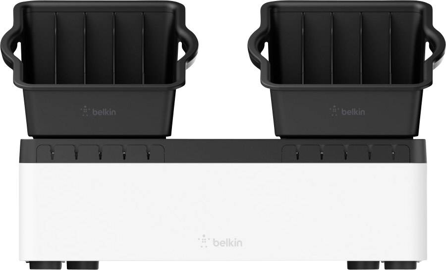 Belkin Store&Charge Go Bundle Station de charge USB Alimentation femelle, USB noir, blanc pour prise murale-1