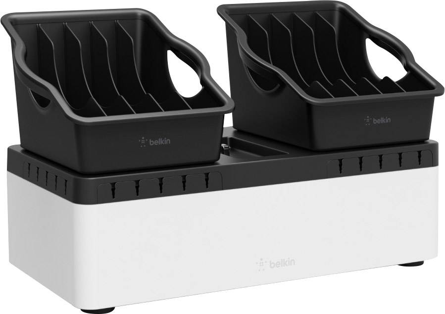 Belkin Store&Charge Go Bundle Station de charge USB Alimentation femelle, USB noir, blanc pour prise murale-2