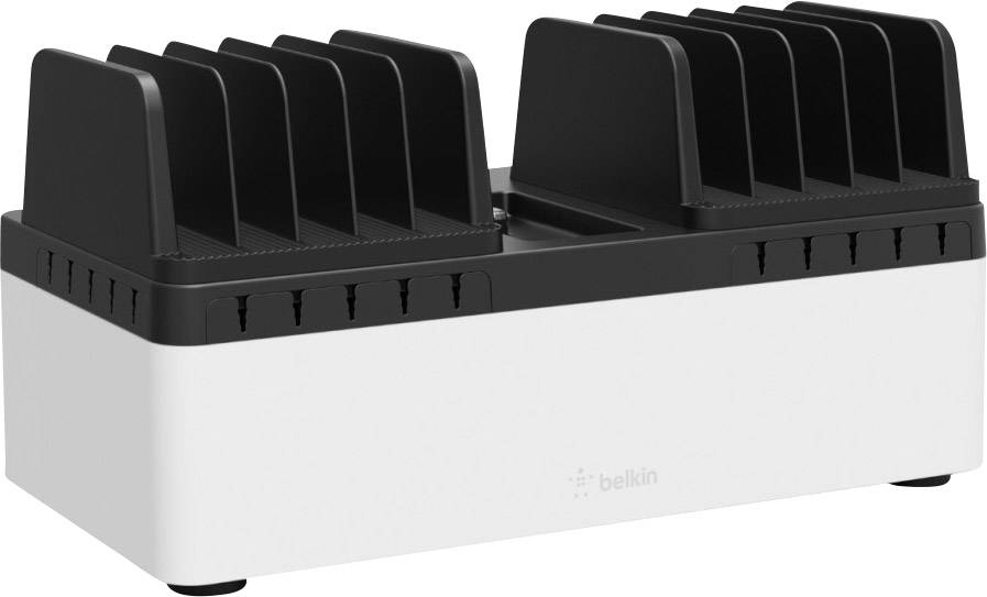Belkin Store&Charge Base Bundle Station de charge USB Alimentation femelle, USB noir, blanc pour prise murale-2