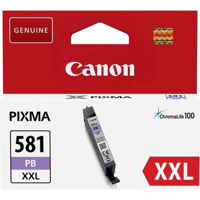 Cartouche d'encre Canon PIXMA 581 PB XXL, ChromaLife100, pour imprimante, sous emballage.