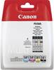 Canon Encre CLI-581CMYK Multipack d'origine pack bundle noir photo, cyan, magenta, jaune 2103C004 Encre
