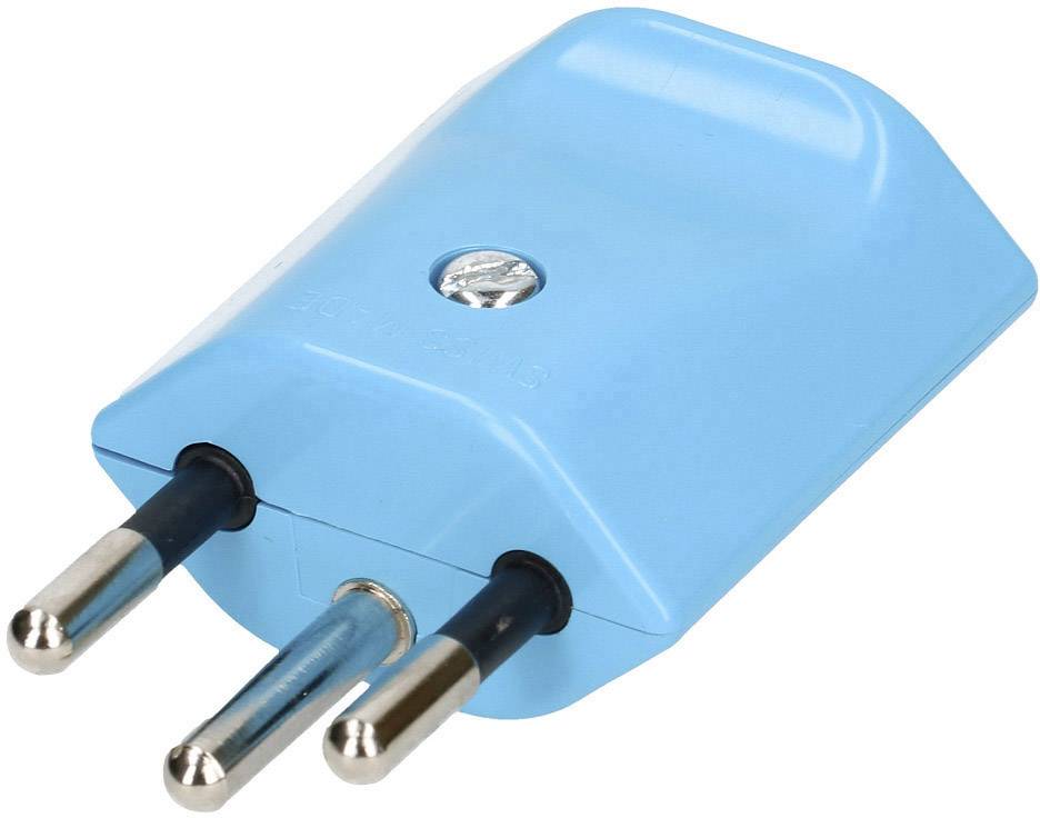 Max Hauri 132609 Fiche d'alimentation suisse plastique 250 V bleu-0