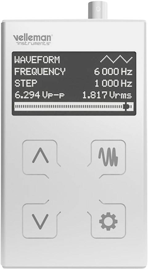 HPG1MK2 Générateur de fonction à batterie Velleman 1 Hz - 1 MHz 1 canal Sinusoïdale, Rectangulaire, Triangulaire-0