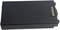Batterie noire rectangulaire avec six contacts dorés sur un côté, probablement destinée à des appareils électroniques ou des outils.