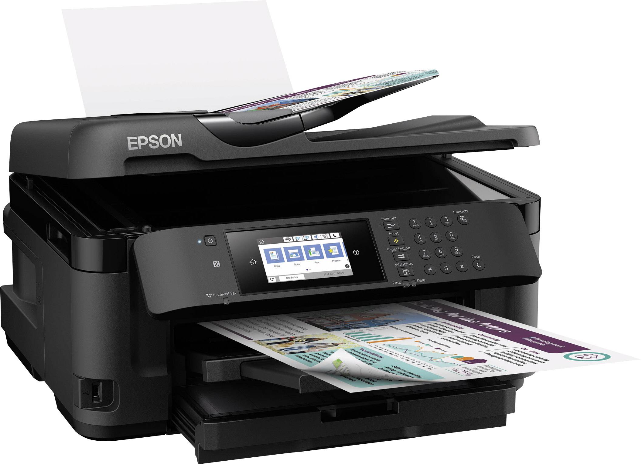 Epson Workforce Wf 7710dwf Imprimante Multifonction à Jet Dencre Couleur A3 Imprimante Scanner 4924