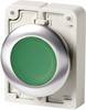 Bouton-poussoir plat, rond, chromé Eaton M30C-FDL-G 182927 vert 1 pc(s)