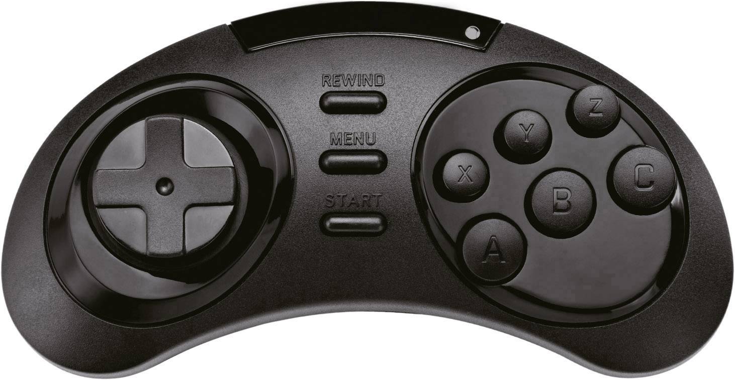 SEGA Megadrive Flashback HD Console rétro noir avec 2 manettes sans fil-7