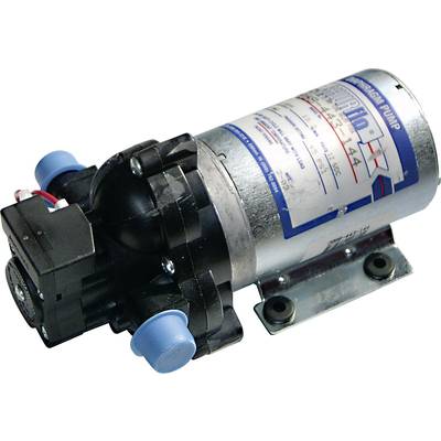Pompe à eau électrique avec étiquette bleue ; convient aux applications industrielles. Principalement composée de métal avec des capuchons bleus.