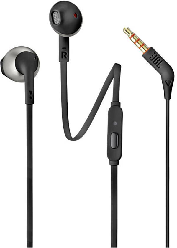 JBL T205 Écouteurs intra-auriculaires filaire noir micro-casque-0