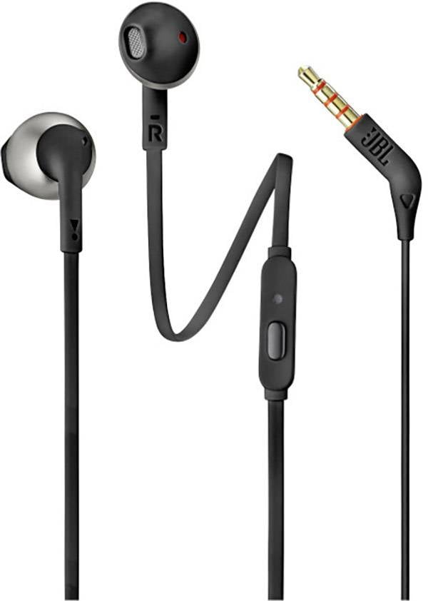 JBL T205  Écouteurs intra-auriculaires filaire  noir  micro-casque