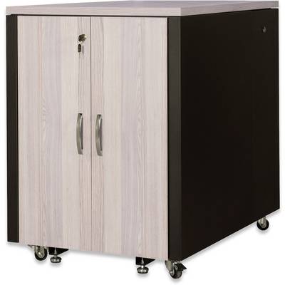 Digitus Armoire de serveur 19" (l x H x P) 750 x 1000 x 1130 mm 17 UH noir (RAL 9005), chêne-0