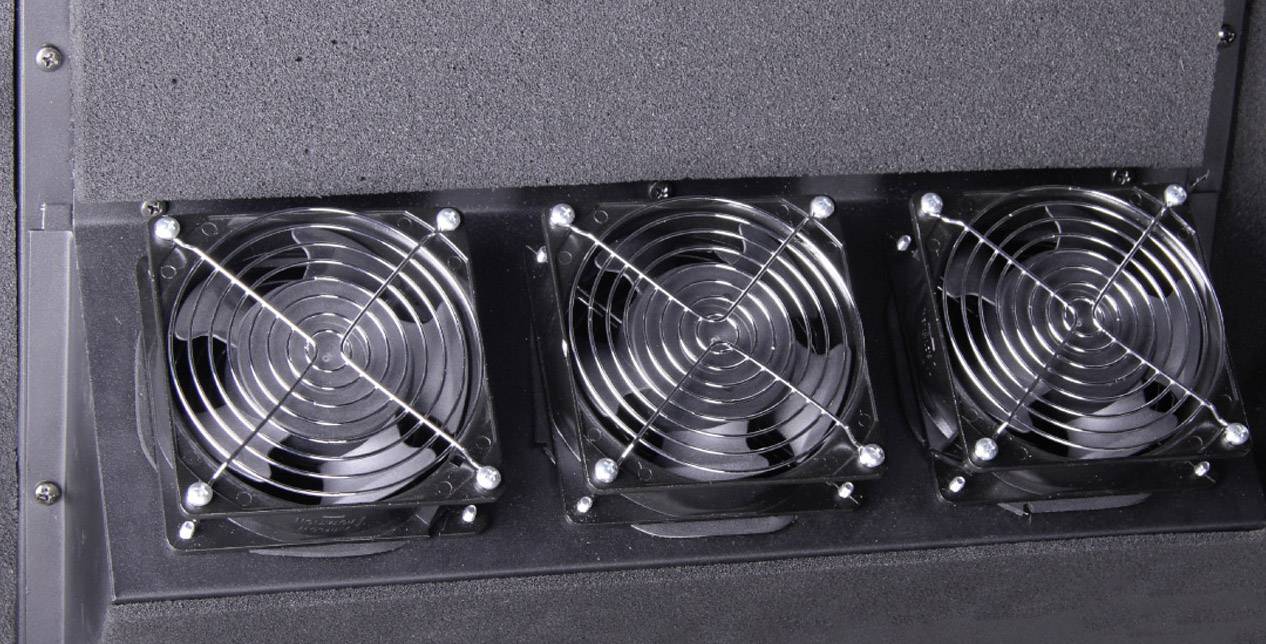 Digitus Armoire de serveur 19" (l x H x P) 750 x 1000 x 1130 mm 17 UH noir (RAL 9005), chêne-4