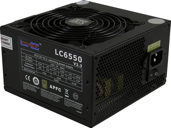 LC Power LC6550 V2.3 Alimentation PC  550 W ATX 80PLUS® Bronze