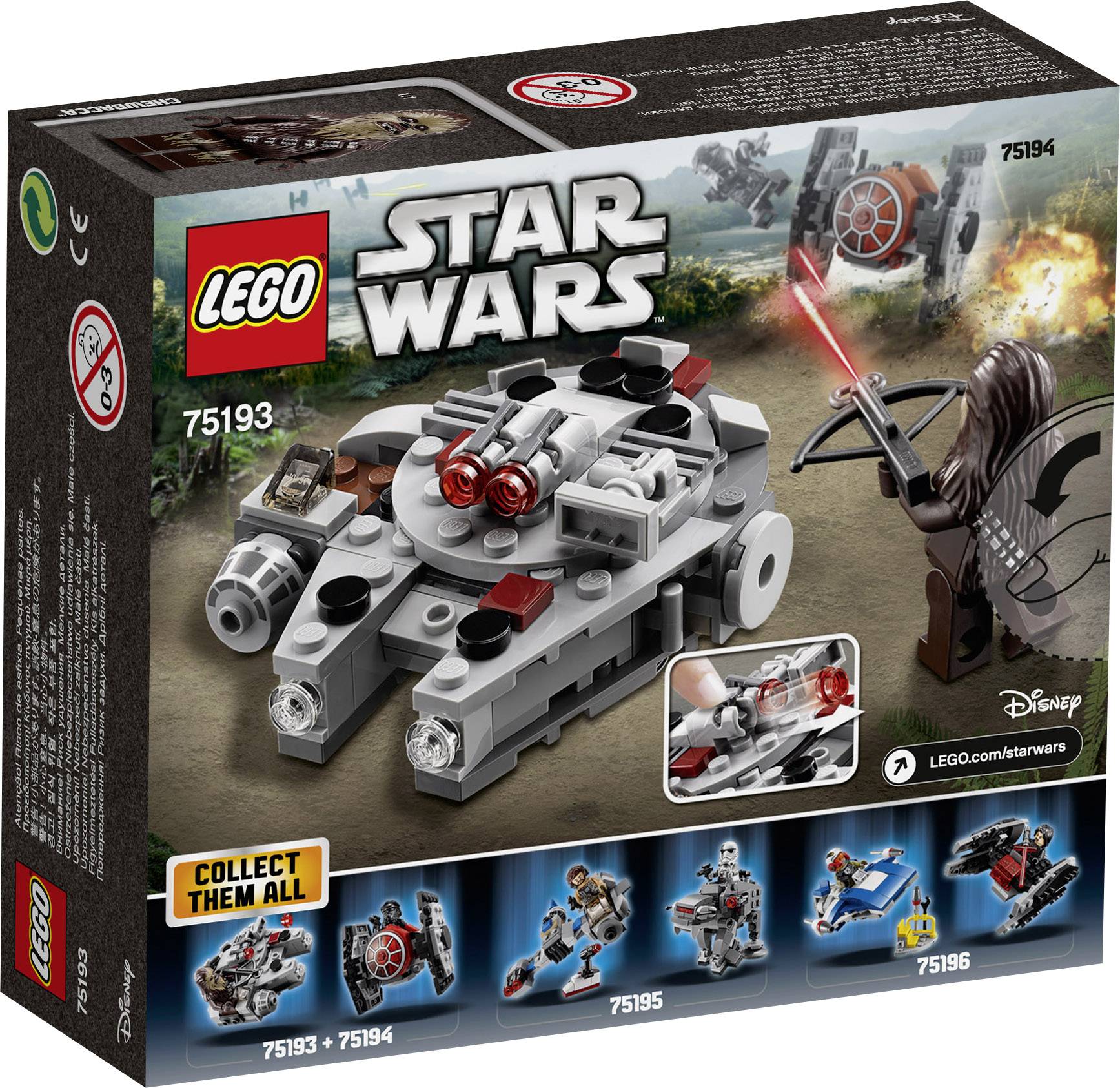 Lego Faucon Millenium Nombre De Pieces Faucon Millenium micro Fighter - consulté LEGO® STAR WARS™ 75193 Nombre