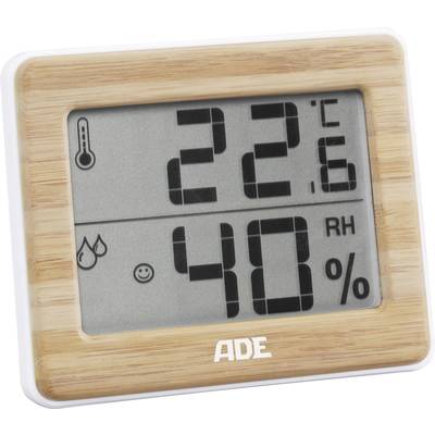 Thermo-hygromètre ADE WS 1702 blanc, bambou-0