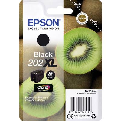 Epson Encre T02G1, 202XL d'origine  noir C13T02G14010