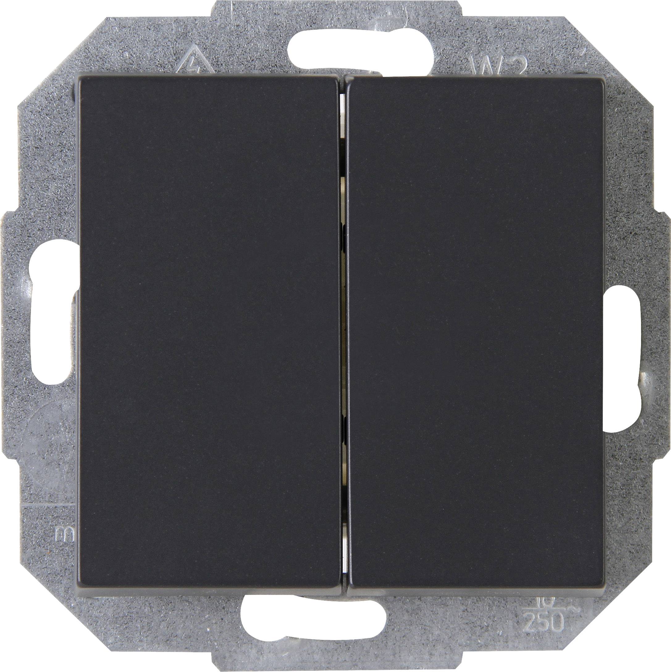 Kopp 1 pièce Insert Interrupteur va-et-vient ATHENIS anthracite 587315085 1 pc(s)-0