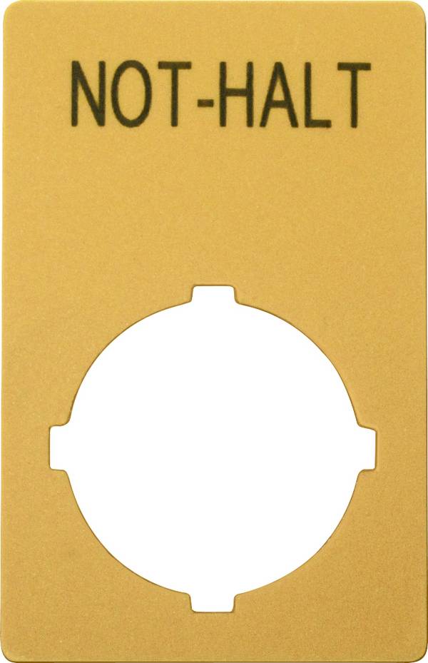 Eaton M22-XZK1-D99 121089 pour arrêt d'urgence (l x H) 33 mm x 50 mm NOT-HALT jaune 1 pc(s)