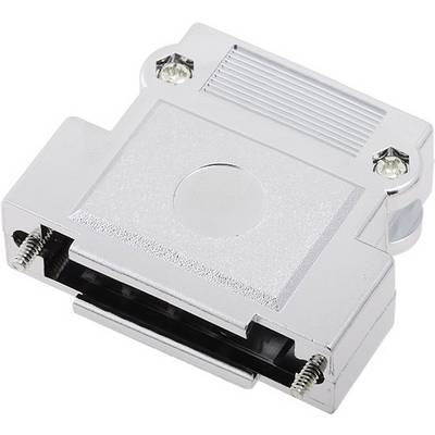 Un connecteur DB9 argenté avec fixations à vis. Adapté pour les interfaces série.