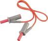 Cordon de mesure de sécurité[Banane mâle 4 mm -Banane mâle 4 mm ] Ultra flexibles 0.50 m;rouge;MSB-501 10 A