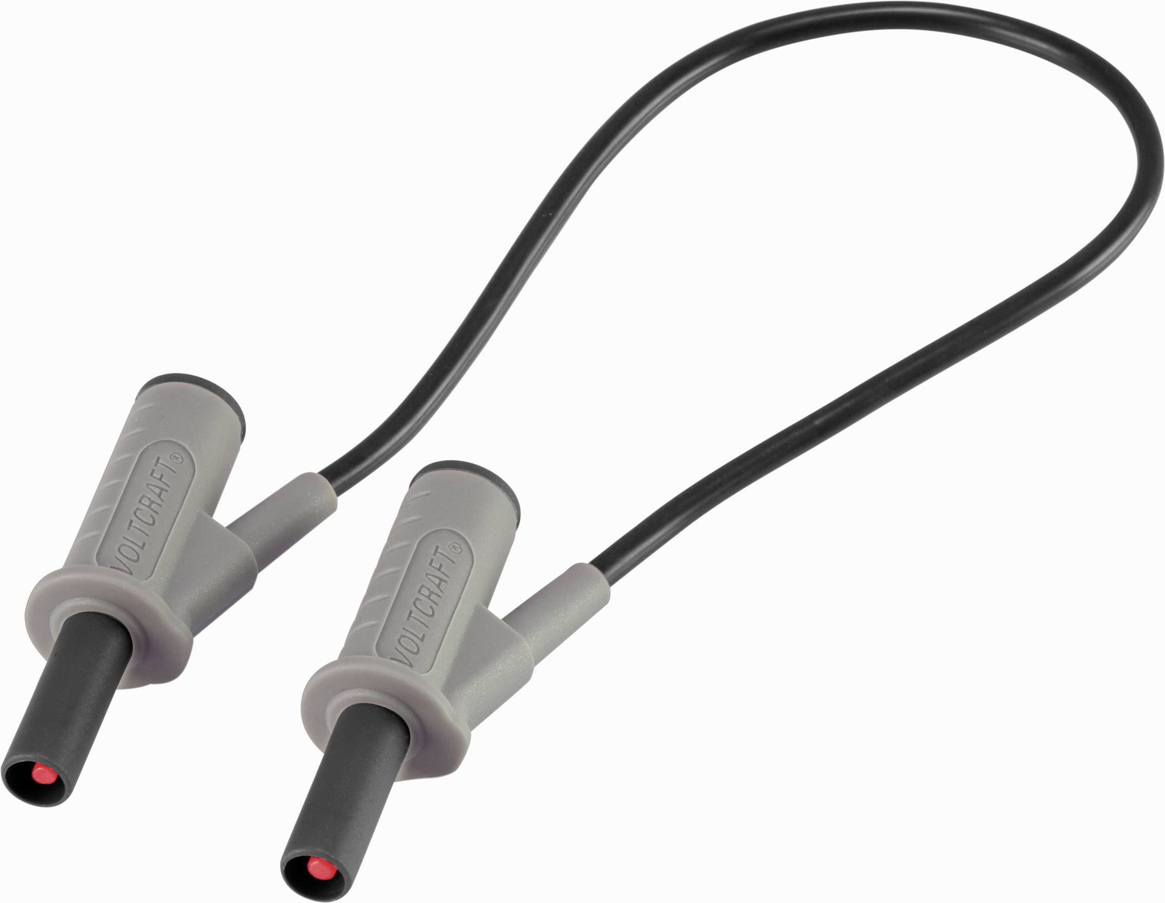 VOLTCRAFT VC8063415 Safety test lead Banana jack 4mm25.00 cm; Blac...