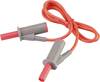 Cordon de mesure de sécurité[Banane mâle 4 mm -Banane mâle 4 mm ] Ultra flexibles 0.75 m;rouge;MSB-501 10 A