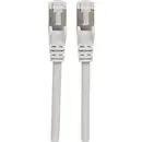 Intellinet 740616 RJ45 Câble réseau, câble patch CAT 6a S/FTP 0.50 m gris feuille de blindage, blindage par tresse, blin