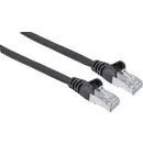 Intellinet 740999 RJ45 Câble réseau, câble patch CAT 6a S/FTP 7.50 m noir feuille de blindage, blindage par tresse, blin
