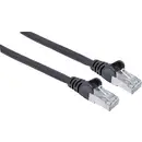 Intellinet 741224 RJ45 Câble réseau, câble patch CAT 6a S/FTP 30.00 m noir feuille de blindage, blindage par tresse, bli