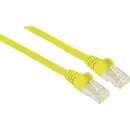 Intellinet 741019 RJ45 Câble réseau, câble patch CAT 6a S/FTP 7.50 m jaune feuille de blindage, blindage par tresse, bli