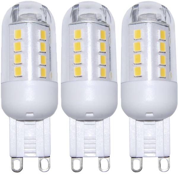 Ampoule LED G9 3 W = 25 W blanc chaud (Ø x L) 19.50 mm x 59 mm 3 pc(s