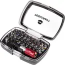 TOOLCRAFT 1613599 Jeu d'embouts 32 pièces vis à fente, cruciforme Phillips, vis Pozidriv, 6 pans intérieurs, profil en T