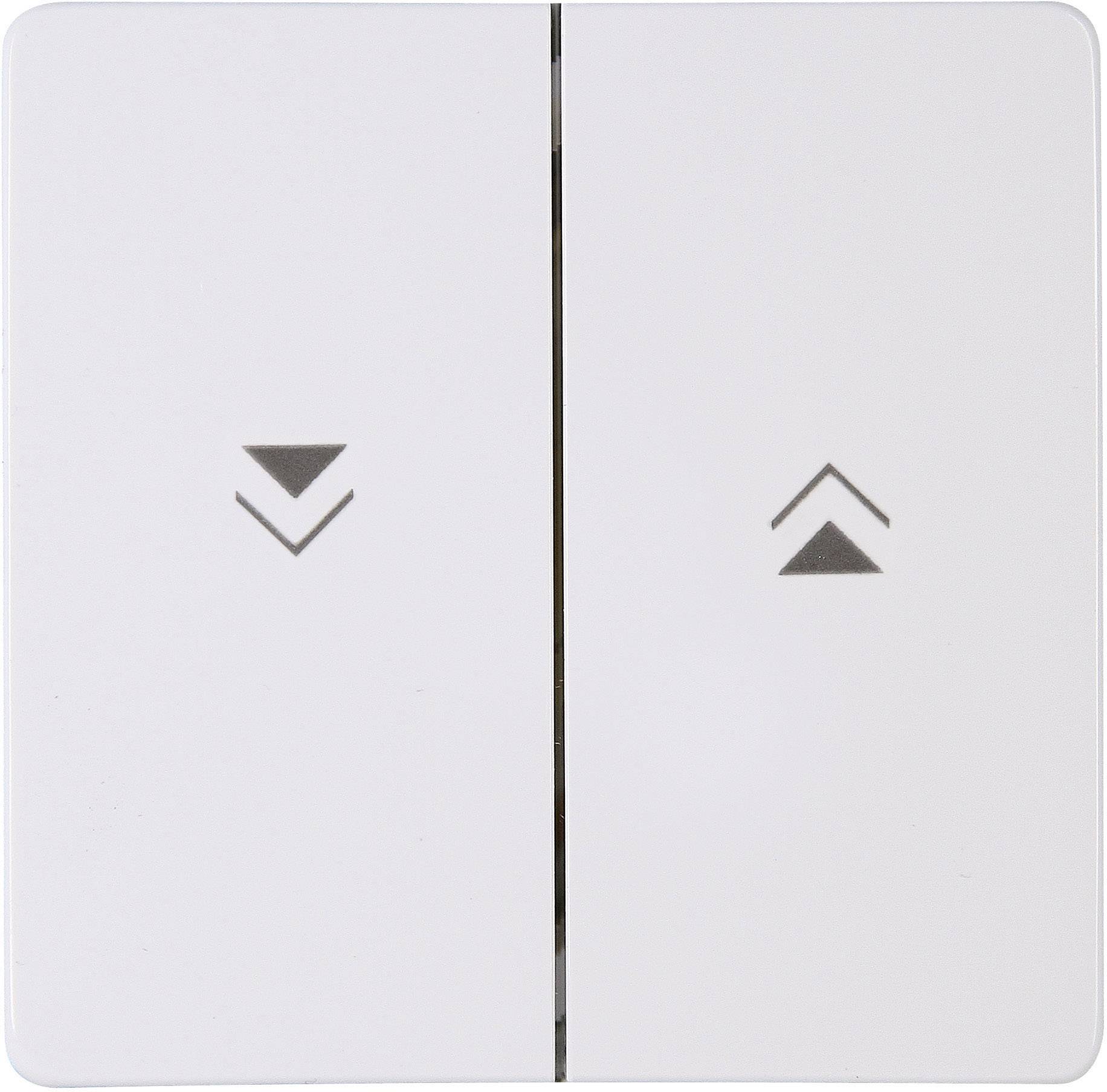 Kopp Cache Interrupteur pour stores, Bouton-poussoir pour stores HK05 blanc arctique 334488000 1 pc(s)