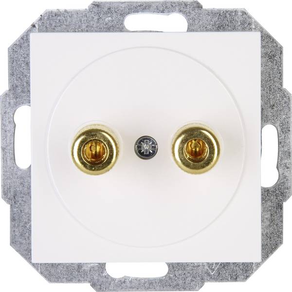 Kopp 1 pièce Insert Prise pour haut-parleur HK 07 blanc pur (RAL 9010) 951629004 1 pc(s)