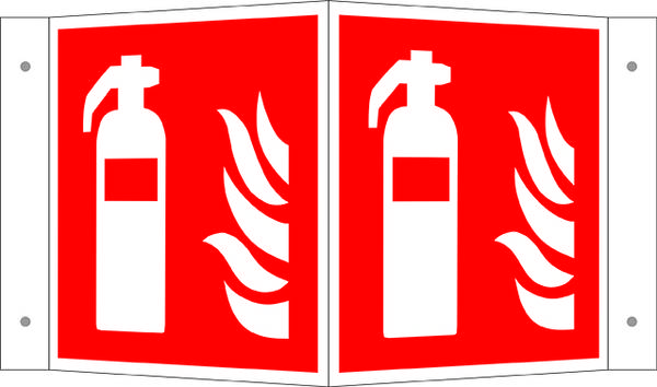 Panneau de protection incendie Extincteur Aluminium (l x H) 200 mm x 200 mm   ISO 7010 1 pc(s)